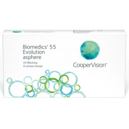 Biomedics 55 evolution&trade; 6 szt. - moce ujemne